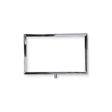 NINE2FIVE 11 x 8 in Metal Sign Holder Chrome NI1105197